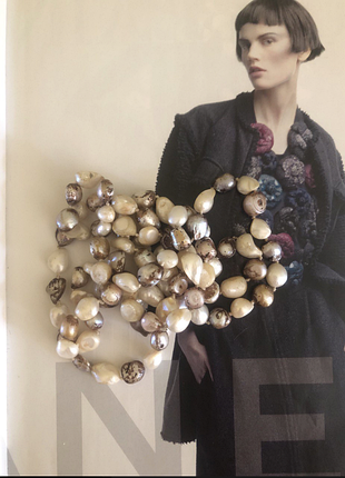 Натуральні морські перли, довге вінтажне жемчужне намисто, 118 см, дуже хороший стан3 фото