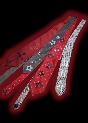 Custom alt ties кастомні краватки галстуки яскраві і готичні готика ручна робота