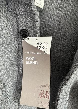 Шерстяная рубашка из премиум коллекции ф.h&m5 фото
