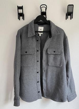 Шерстяная рубашка из премиум коллекции ф.h&m4 фото