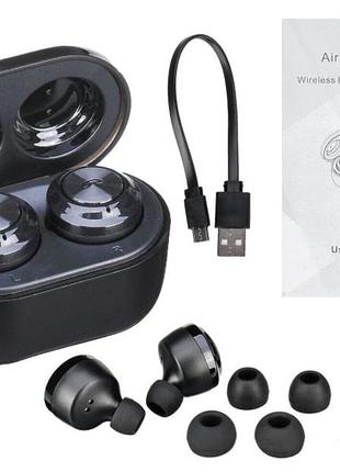 Беспроводные bluetooth наушники air twins a6 tws — гарнитура с зарядным боксом.