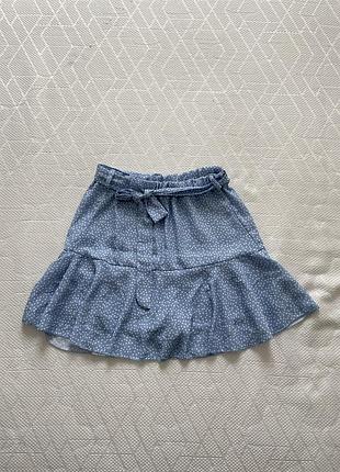 Юбка с шортами легкая