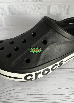 Джибитс «зеленый lost» шарм для крокс, crocs