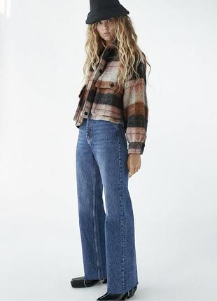 Теплая шерстяная рубашка ф.zara