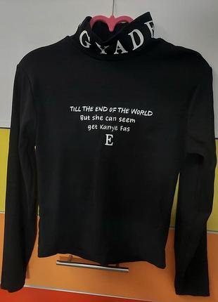 Гольф, свитер черный