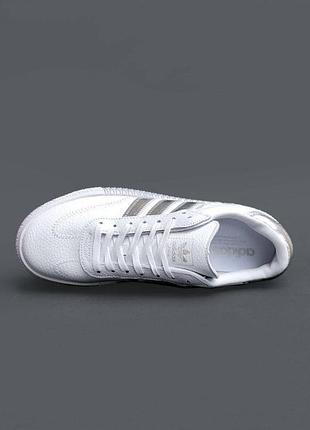 Женские демисезонные кроссовки adidas sambarose white silver