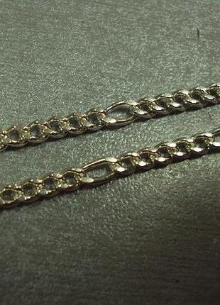 Ланцюжок ланцюг плетіння фігаро срібло 925 проба вага 15,23 г