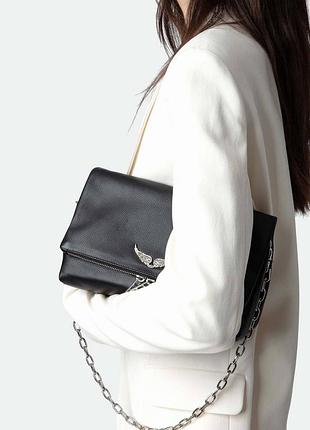 Шкіряна сумка zadig&voltaire