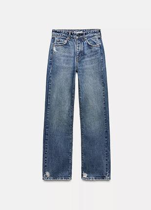 Прямі джинси zara 36 розмір full lenth