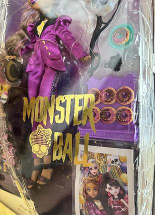 Нова лялька mattel monster high clawdeen wolf in monster ball party 3