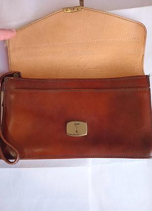 Барсетка-планшет кожаный, мужской 3