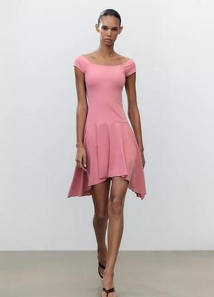 Платье женское розовое zara new