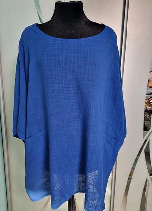 Жіноча літня бавовняна лляна блуза