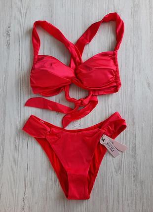 Красный купальник victoria's secret оригинал мягкая чашка без пушапа m s 80а 80в 85а 90а 75в 75с