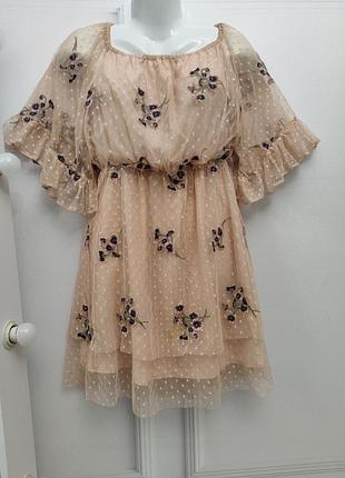 Сукня вишивка платье воздушное