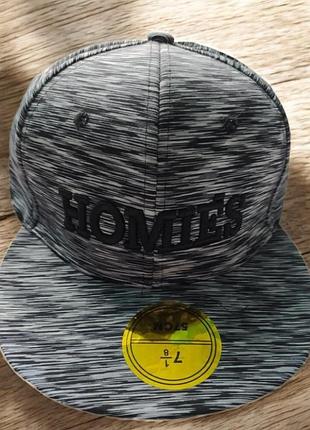 Кепка реперка бейсболка снепбек homies 54-58 см