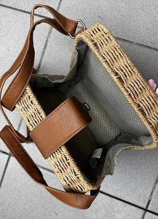 Сумка плетена солома ротанг 2