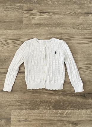 Білий кардиган із косами polo ralph lauren