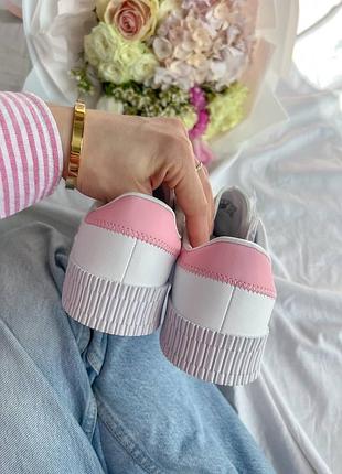 Кросівки samba white/pink5 фото