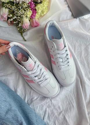 Кросівки samba white/pink8 фото