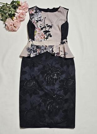 Красивое платье футляр с баской dorothy perkins