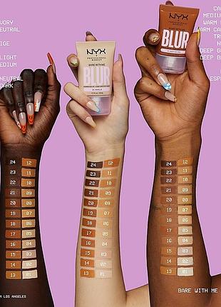 Тональная основа-тент для лица с блюр-эффектом nyx professional makeup 05 vanilla