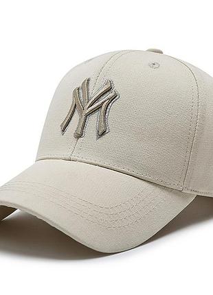 Кепка бейсболка нью-йорк ny 1981 (new york) бежевый+золото  56-60р  (8034)