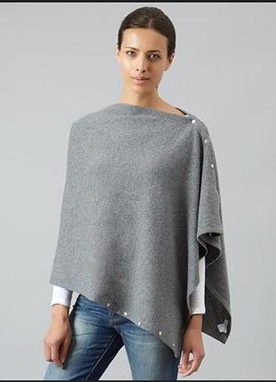 Кашемірове пончо, накидка cashmere, кашемір вовна, італія.