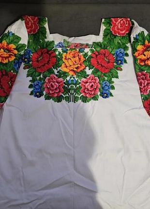 Вишиванка,вишита нитками