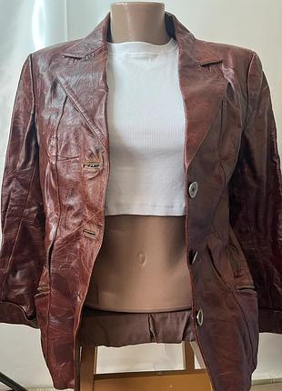 Жакет з натуральної шкіри