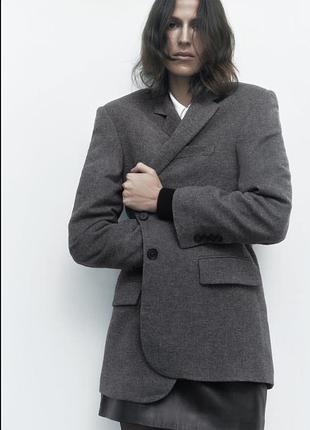 Пиджак шерсть zara