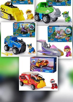 Авто-трансформер paw patrol jungle pups щенячий патруль джунглей герои