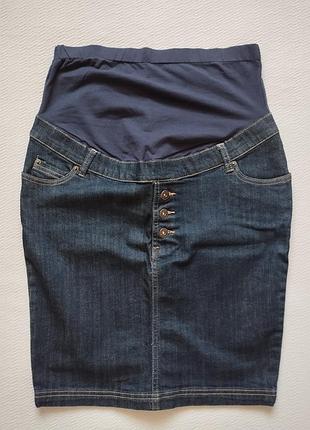 Суперовая фирменная стрейчевая джинсовая юбка для беременных redherring maternity