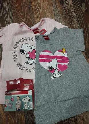 Набор футболок peanuts на 6-8 лет