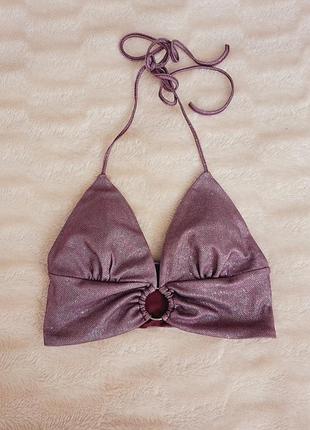 Топ блискучий на зав'язках