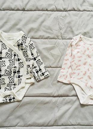 F&f. англія. натуральний боді, довгий рукав, сліп 100% bio cotton розмір: 50-56 см вік: 0-3 міс по 5