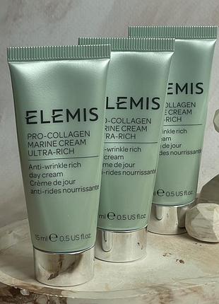 Интенсивный антивозрастной крем для сухой кожи с морскими водорослями elemis pro-collagen marine cream ultra-rich