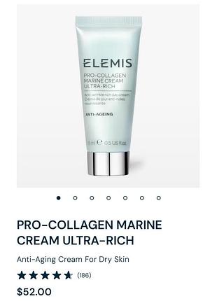 Интенсивный антивозрастной крем для сухой кожи с морскими водорослями elemis pro-collagen marine cream ultra-rich3 фото