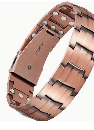 Браслет мужской магнитный медный на руку