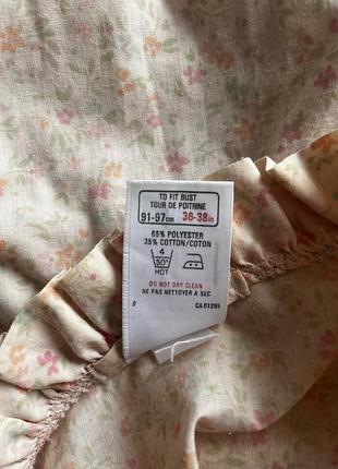 Фантастичний квітковий вінтажний пеньюар нічна сорочка нічненька на ґудзиках з кишенями ві...