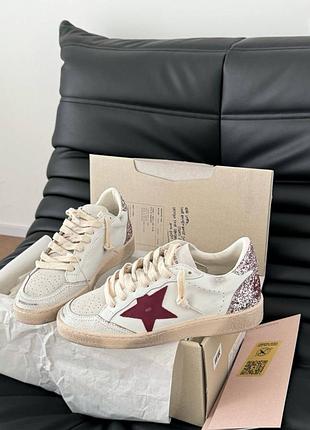Стильные кеды golden goose красная звезда