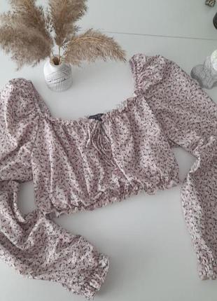 Блуза топ в цветочный принт primark
