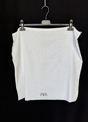 Zara белый пыльник чехол органайзер хлопок большой