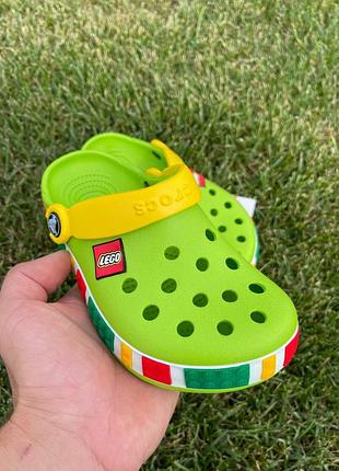 Детские crocs black lego/детские шлепанцы