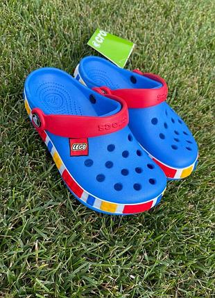 Детские шлепанцы crocs lego