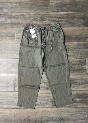 Лляні штани zara (р. l)