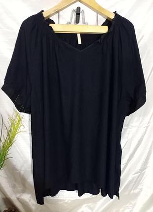Кофта блузка туника женская батал вискоза