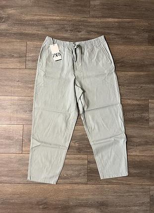 Штани zara carrot fit (р. l)