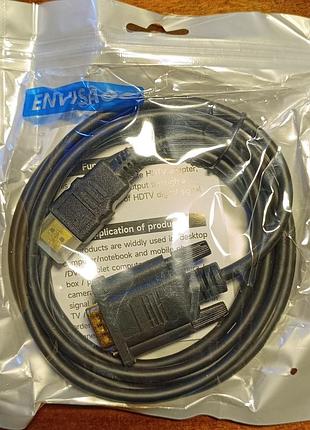 Кабель переходник hdmi — vga (1.8м) envisaoc