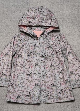Плащ дождевик на флисе smile на 3 года